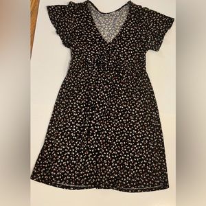 Aeropostale- Black dress with pink flowers